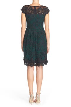 Adrianna Papell Embroidered Lace Fit & Flare Dress | Nordstrom