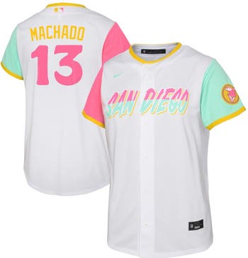 Women's Nike Manny Machado White/Brown San Diego Padres Home Replica Player  Jersey