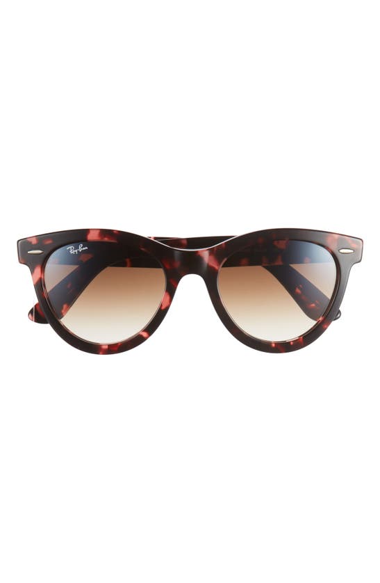 Shop Ray Ban Ray-ban Way Wayfarer 51mm Oval Sunglasses In Havana Pink