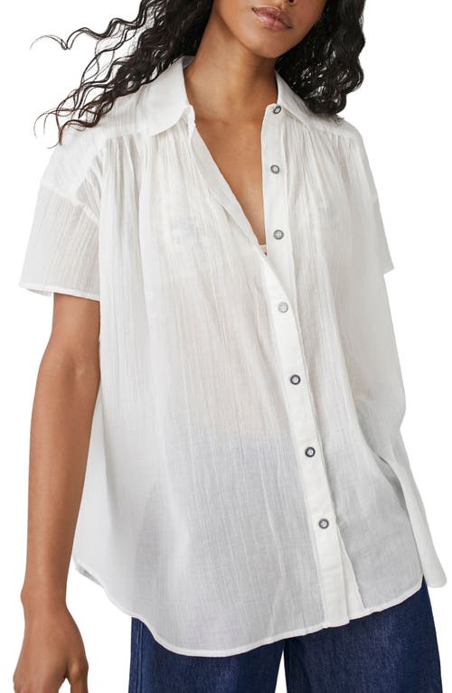 Free People Float Away Button-Up Shirt at Nordstrom,