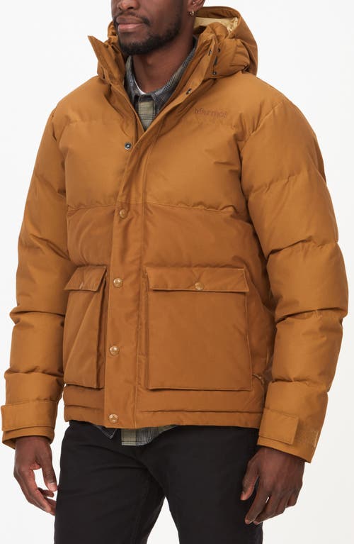 Shop Marmot Fordham Waterproof 700 Fill Power Down Puffer Jacket In Hazel