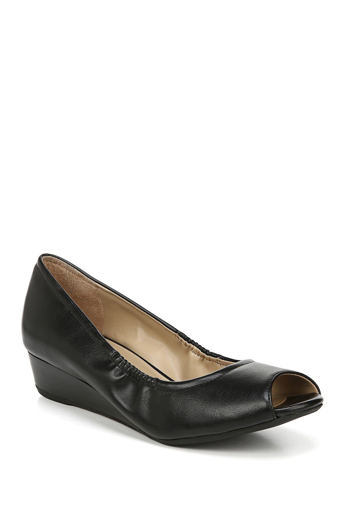 naturalizer peep toe wedge
