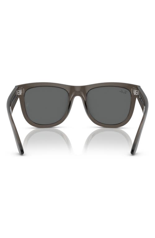 Ray Ban Ray-ban Wayfarer Reverse 53mm Square Sunglasses In Dark Grey