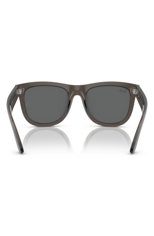 Shop Ray Ban Ray-ban Wayfarer Reverse 53mm Square Sunglasses In Dark Grey