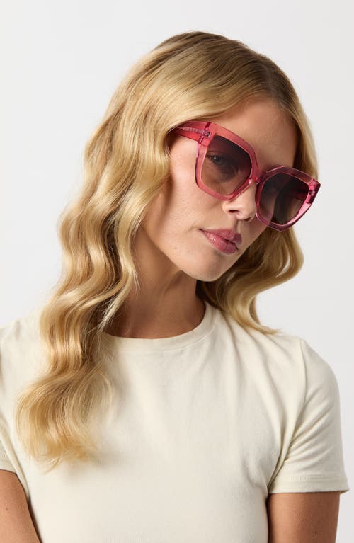 Shop Diff Blaire 55mm Gradient Cat Eye Sunglasses In Pink Gradient