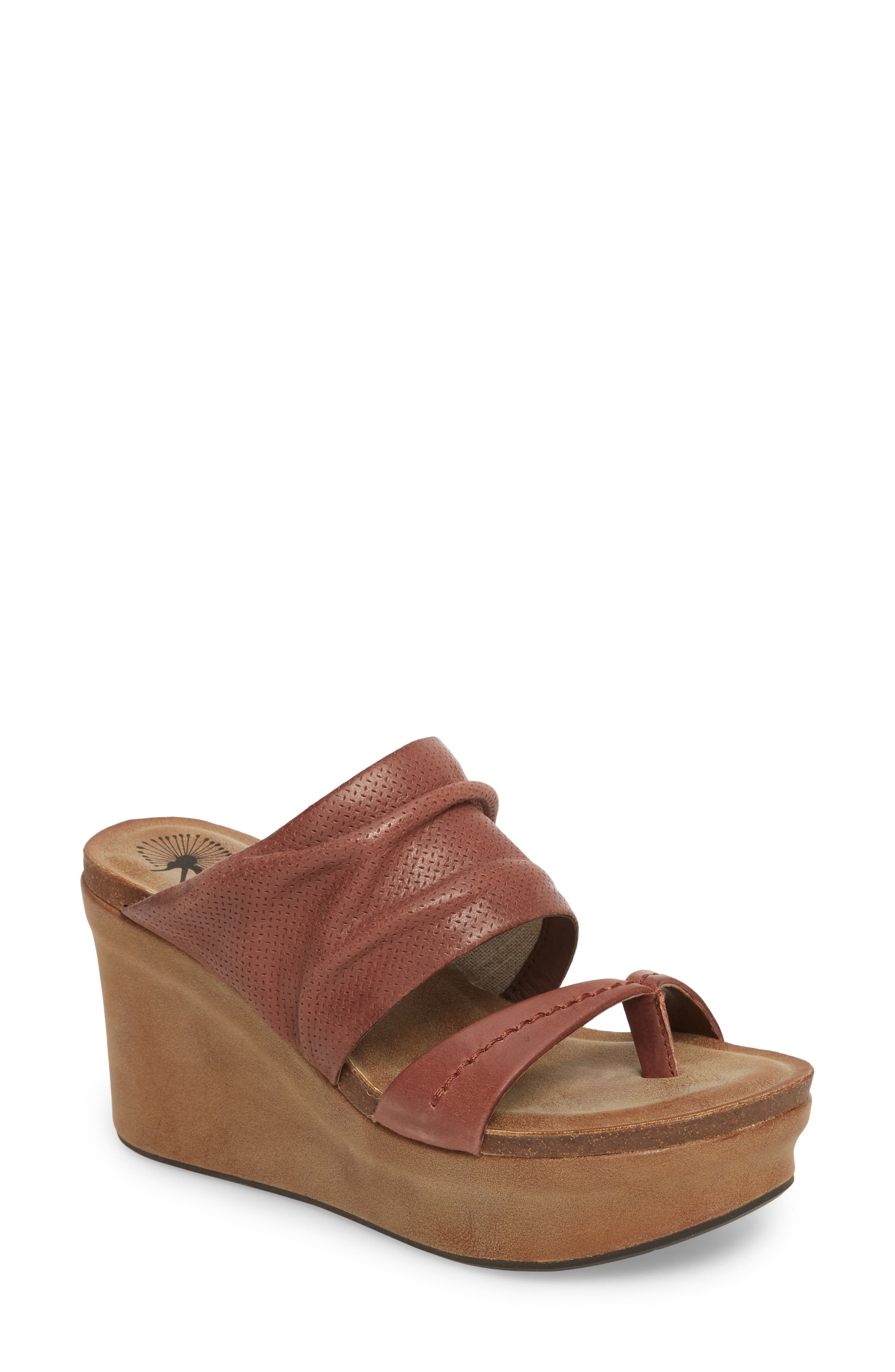 Otbt Tailgate Platform Wedge Mule, Brown