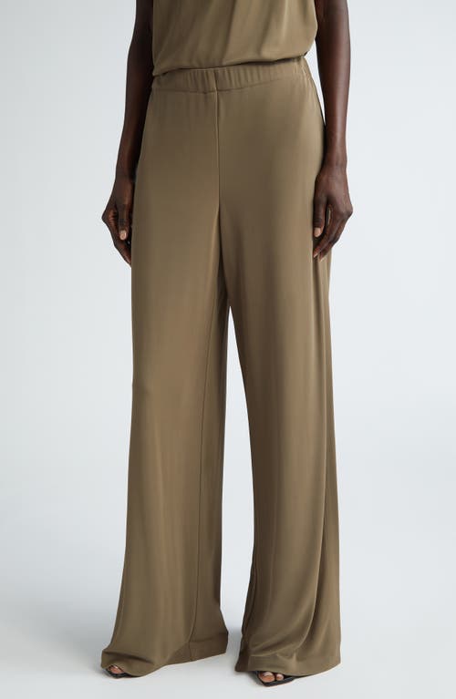 Lafayette 148 New York Franklin Pull-On Wide Leg Pants Concrete at Nordstrom,