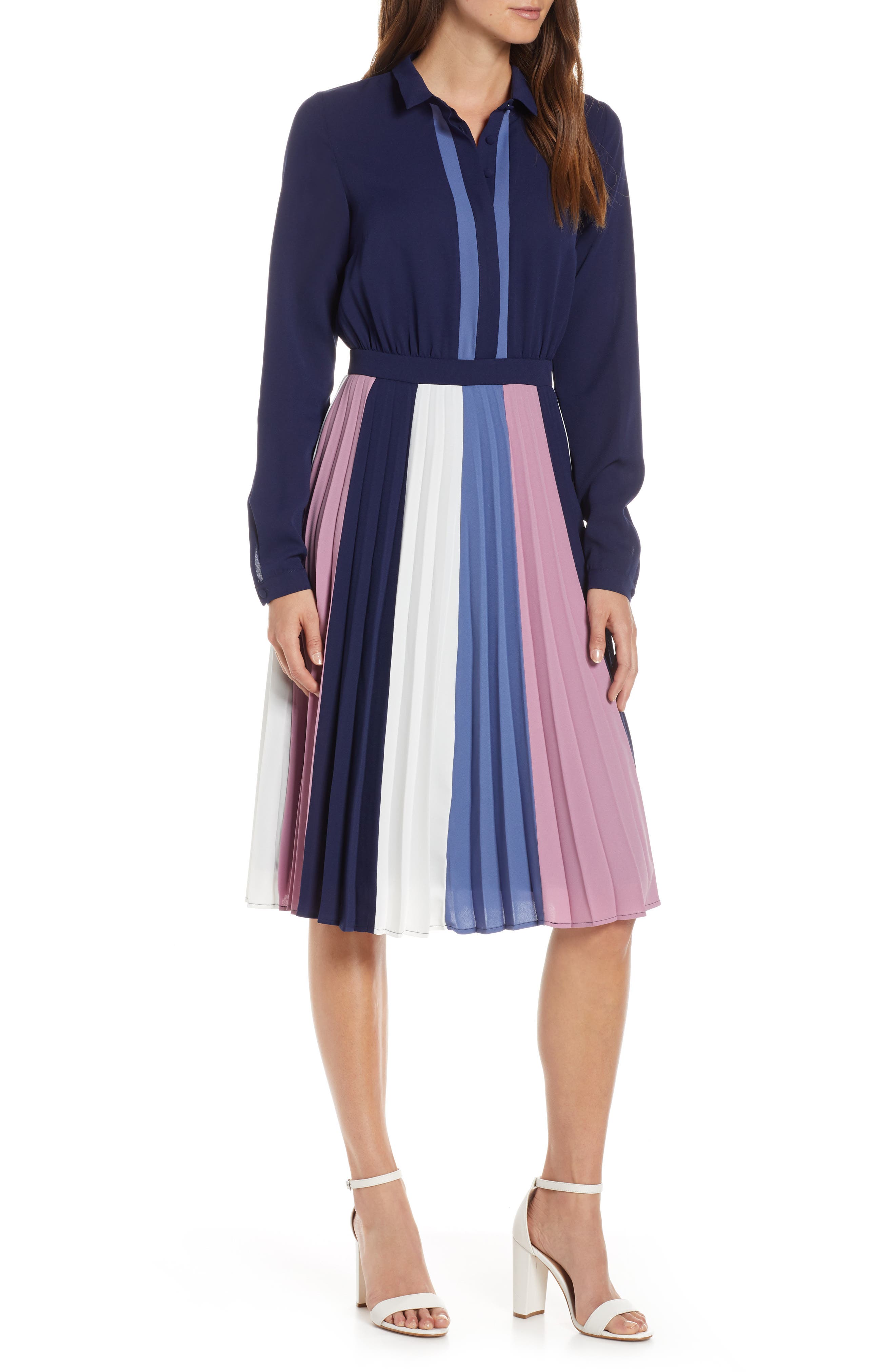 1901 Colorblock Midi Dress | Nordstrom