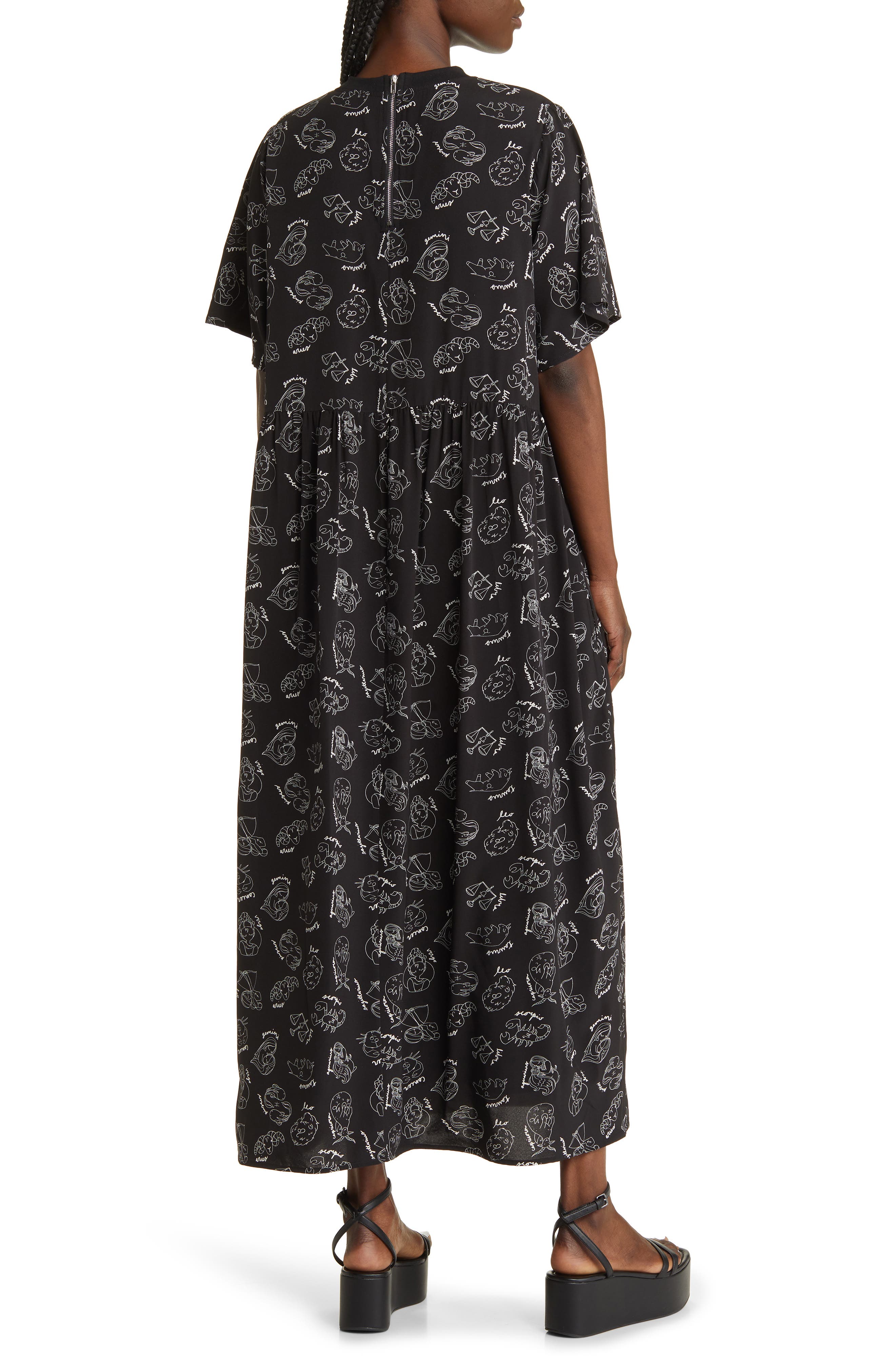 Dressed in Lala Never Too Much Print Oversize TShirt Maxi Dress