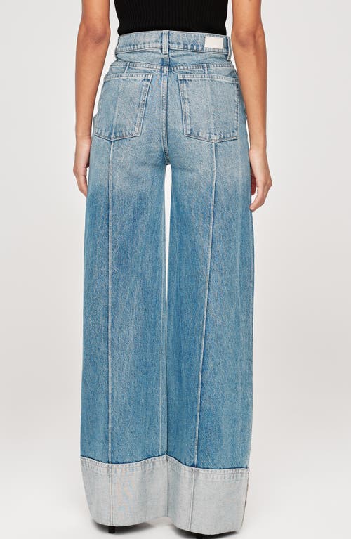 Shop Dl1961 Hepburn Wide Leg High Rise Jeans In Springdale Cuffed