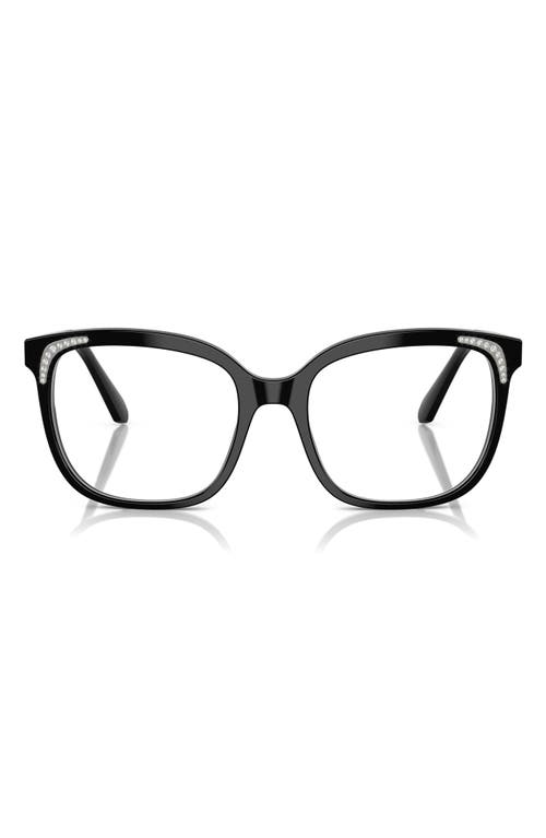Swarovski 54mm Butterfly Optical Glasses In Black