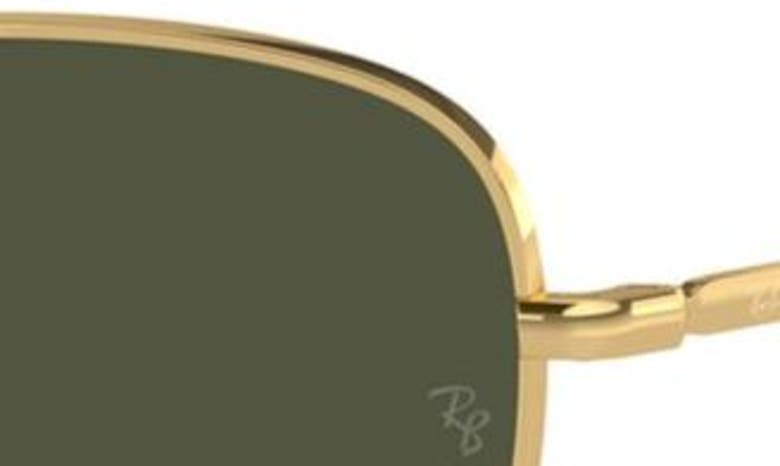 Shop Ray Ban Ray-ban 56mm Pilot Sunglasses In Gold Flash