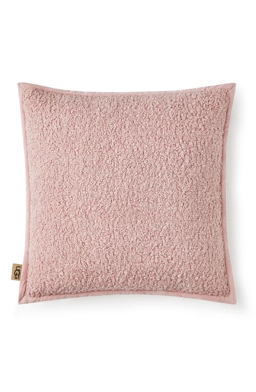 UGG(r) Nisa Curly Fleece Pillow in Rose Tint at Nordstrom
