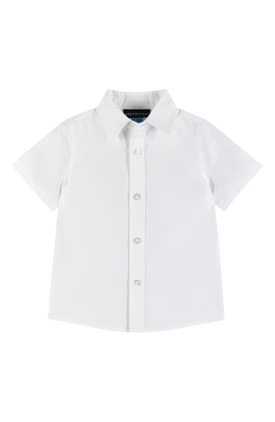 Shop Andy & Evan Button-up Shirt, Suspenders, Shorts & Bow Tie Set In White