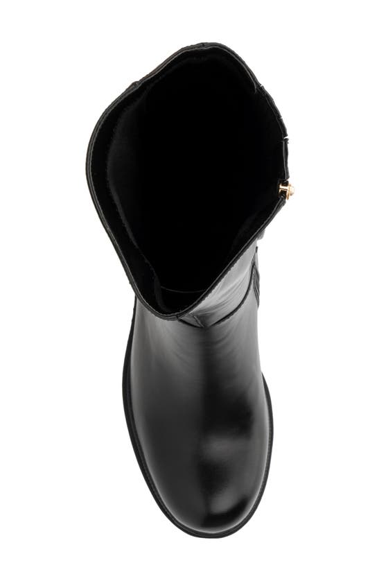 Torgeis Athena Lug Sole Chain Boot In Black