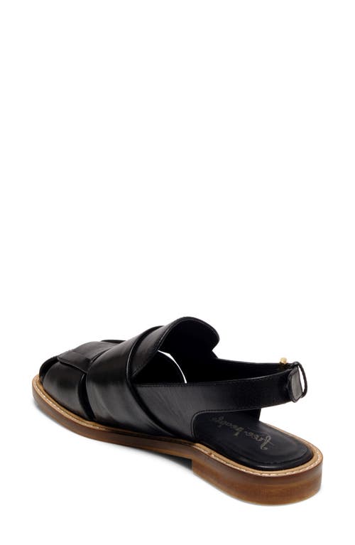 Free People Women's Libby Square Toe Slingback Fisherman Sandals In Black