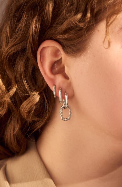 Ana Luisa Ash Double Hoop Earrings In Silver