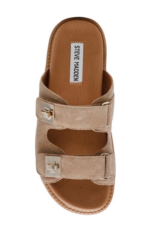 STEVE MADDEN STEVE MADDEN BIGSCHMONA PLATFORM SLIDE SANDAL 