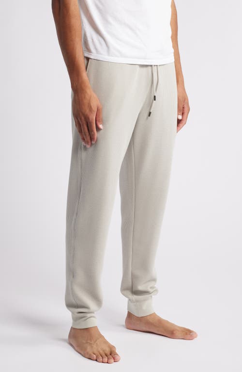 Shop Daniel Buchler Waffle Texture Lounge Joggers In Sand