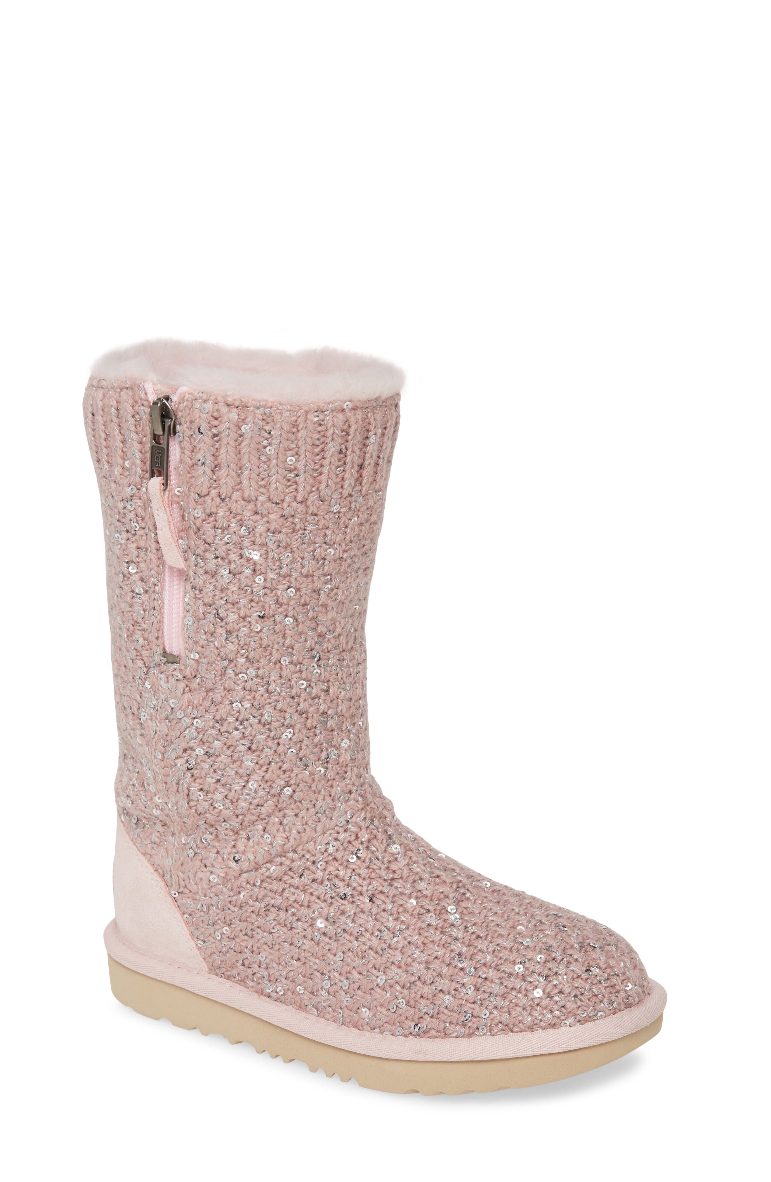 Ugg Kids' Girl's Sequin Knit Boot In 