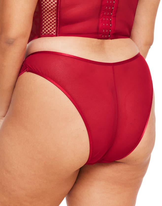 Adore Me Dominika Cheeky Panties In Dark Red