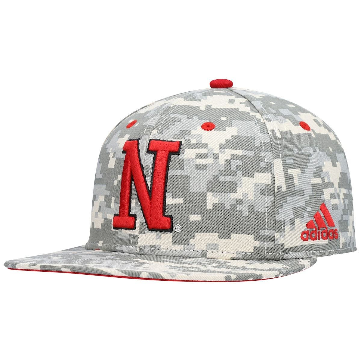 white camo husker hat