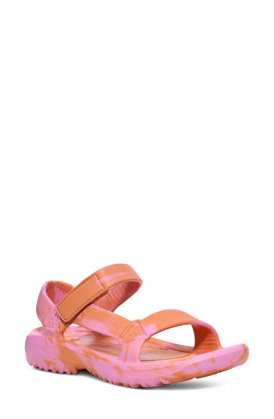 Shop Teva Hurricane Drift Sandal In Peach Bloom Swirl
