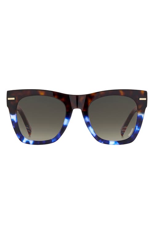 Missoni 51mm Gradient Square Sunglasses In Brown/blue