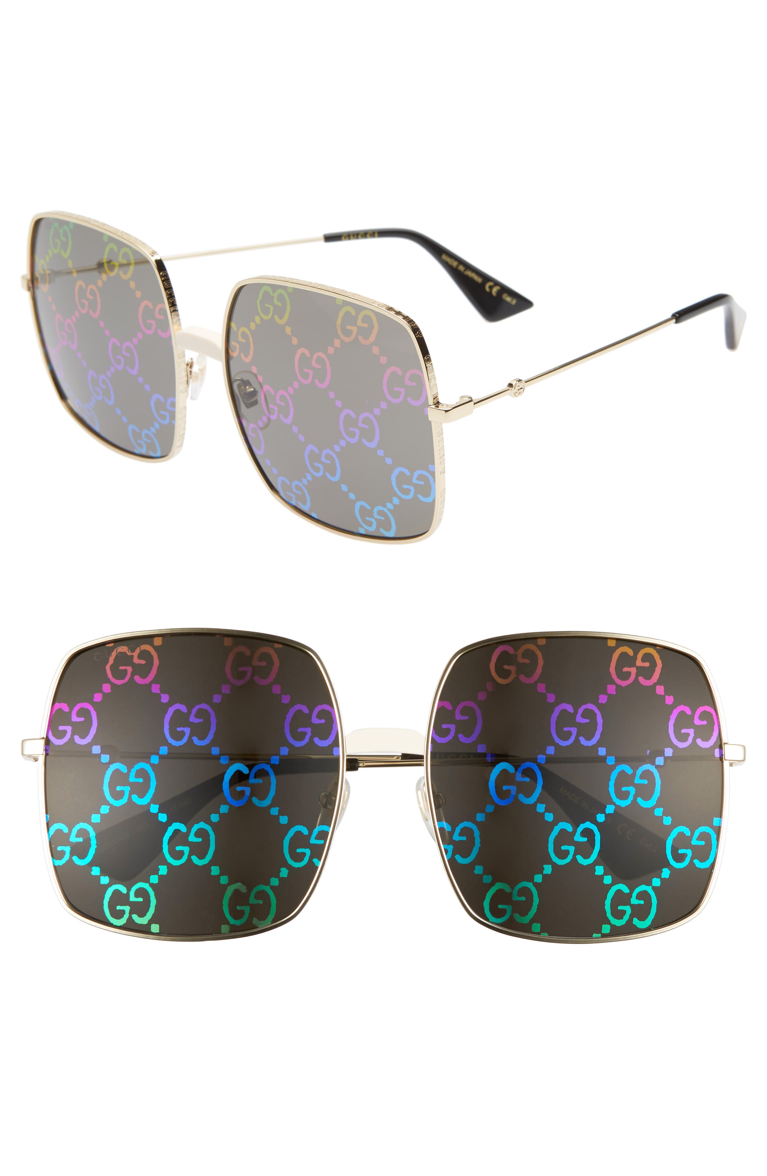 rainbow gucci glasses