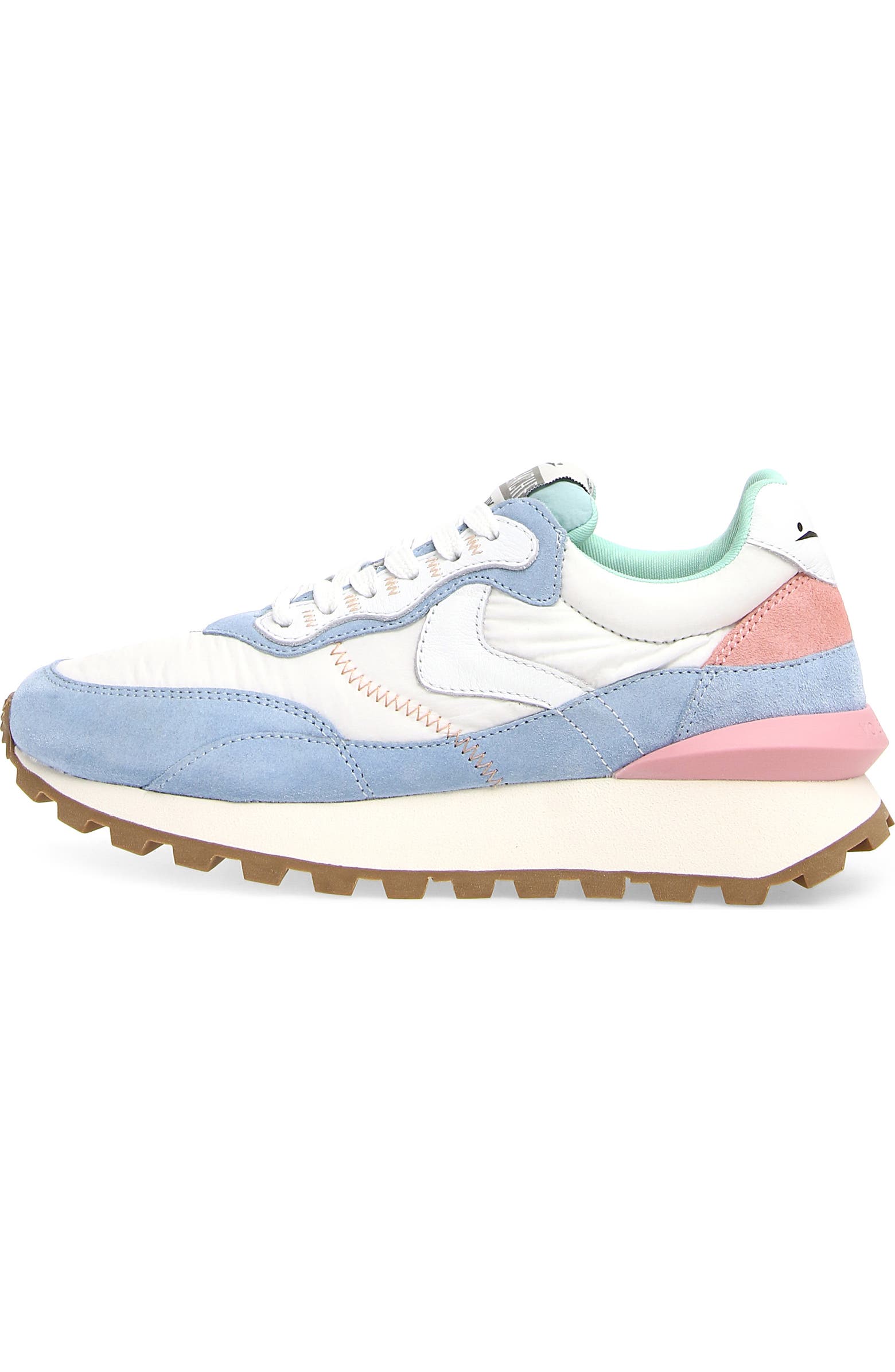 Zapatillas Deportivas VOILE BLANCHE QWARK Hype Man - Ante Y Tejido Técnico, Suela De Caucho Ligera, Color Blanco