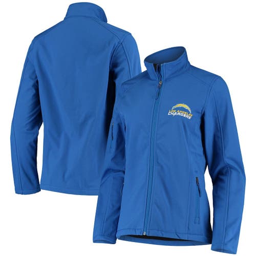 DUNBROOKE Women's Royal Los Angeles Chargers Full-Zip Sonoma Softshell Jacket