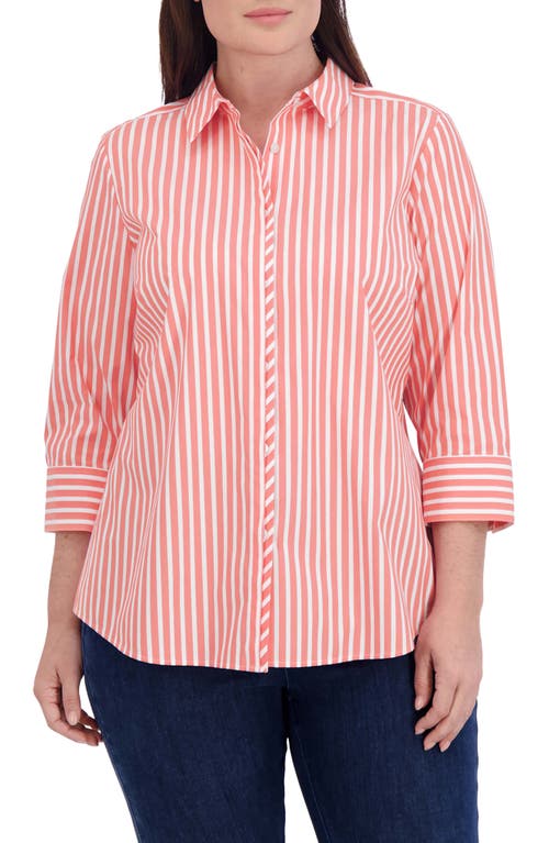 Foxcroft Charlie Stripe Button-Up Shirt at Nordstrom,