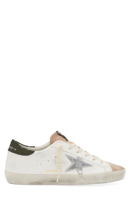 Golden Goose Super-star Low Top Sneaker In White/silver