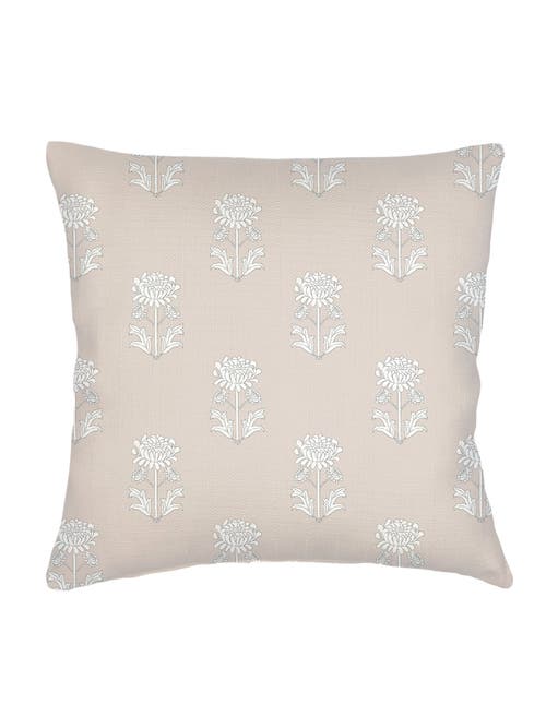ANAYA ANAYA VINTAGE BLOCK PRINT LINEN EURO PILLOW WITH DOWN ALTERNATIVE INSERT