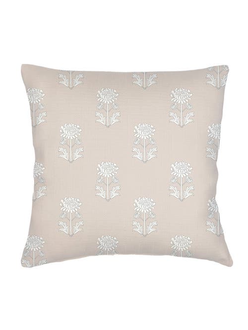 ANAYA ANAYA BLOCK PRINT LINEN EURO PILLOW WITH DOWN ALTERNATIVE INSERT 