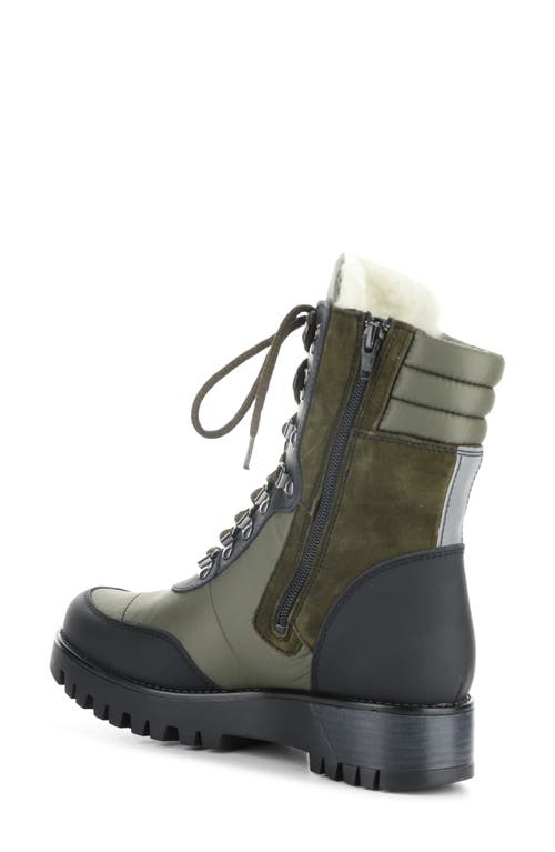 Shop Bos. & Co. Greer Waterproof Winter Boot In Black/olive Bard/piumino