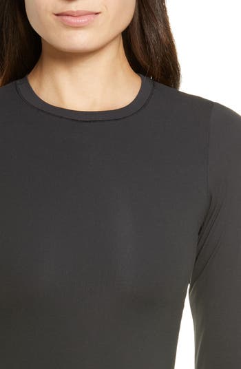 Skims Women's Fits Everybody Long Sleeve Top - Onyx - Size Small