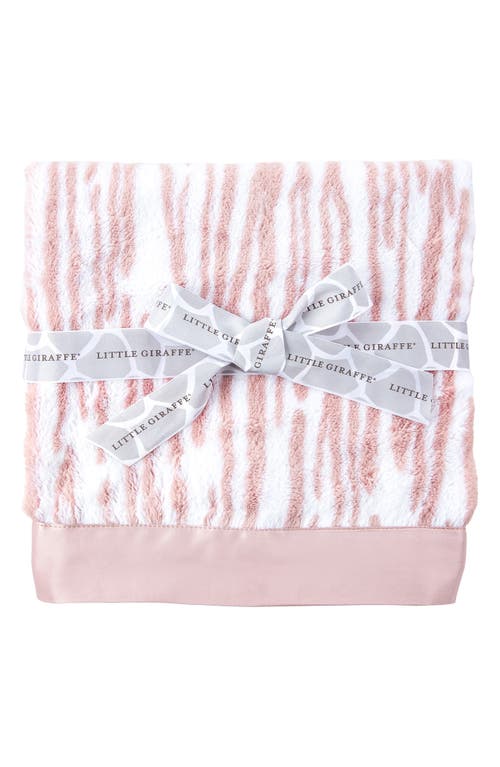 Little Giraffe Luxe Grass Baby Blanket in Dusty Pink at Nordstrom