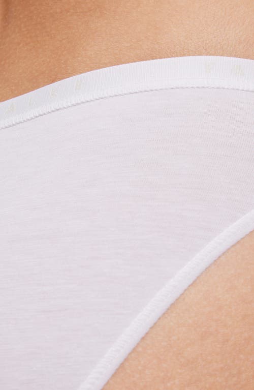 Falke Daily Climate Cotton Blend Bikini Briefs In White