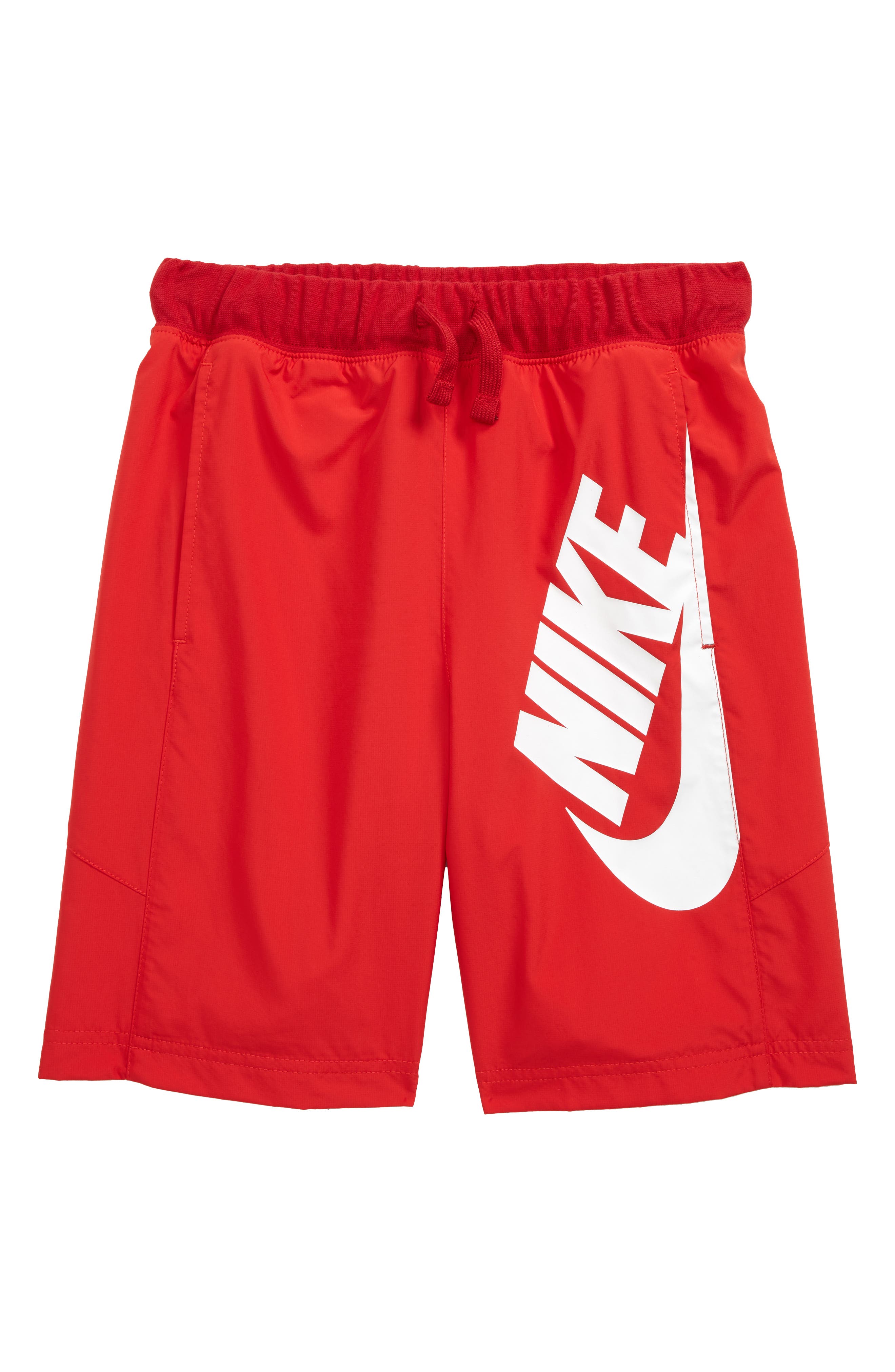 red nike shorts youth