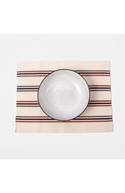 Siafu Home Mistari Striped Placemats Set Of 4 In Multi