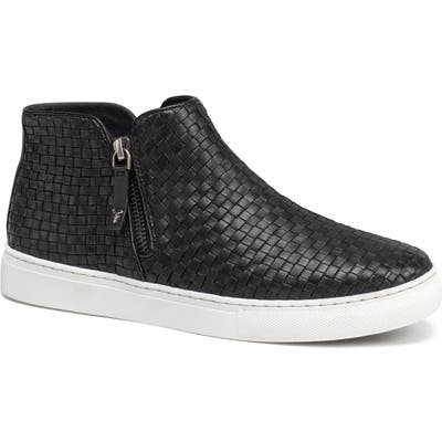 Trask Lora Woven Sneaker Bootie, Black