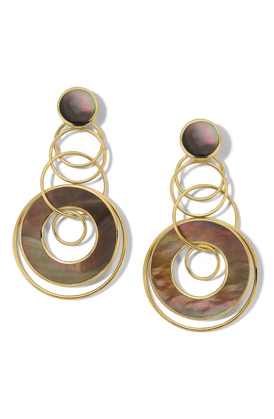 Shop Ippolita 18k Gold Rock Candy Mother Of Pearl Drop Earrings In Gold Brown