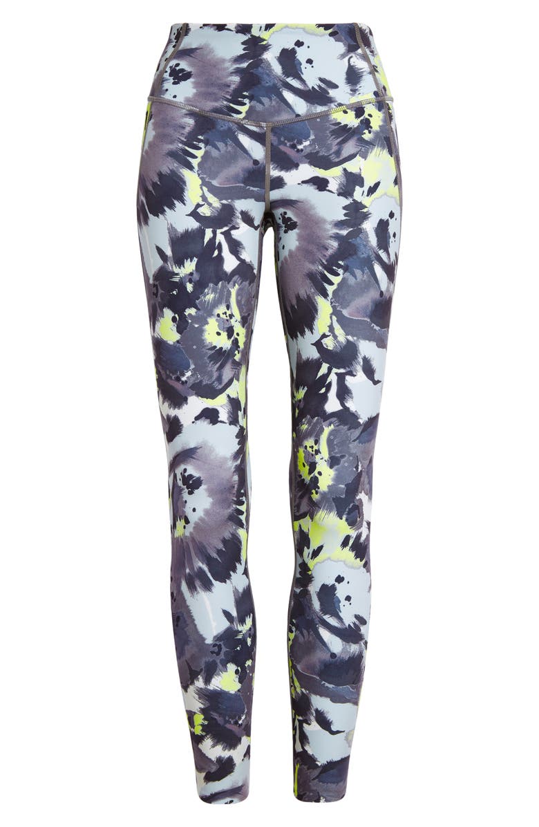 ZELLA Studio Lite High Waist Pocket 7/8 Leggings, Main, color, GREY SHADE TIE DYE BLOOMS