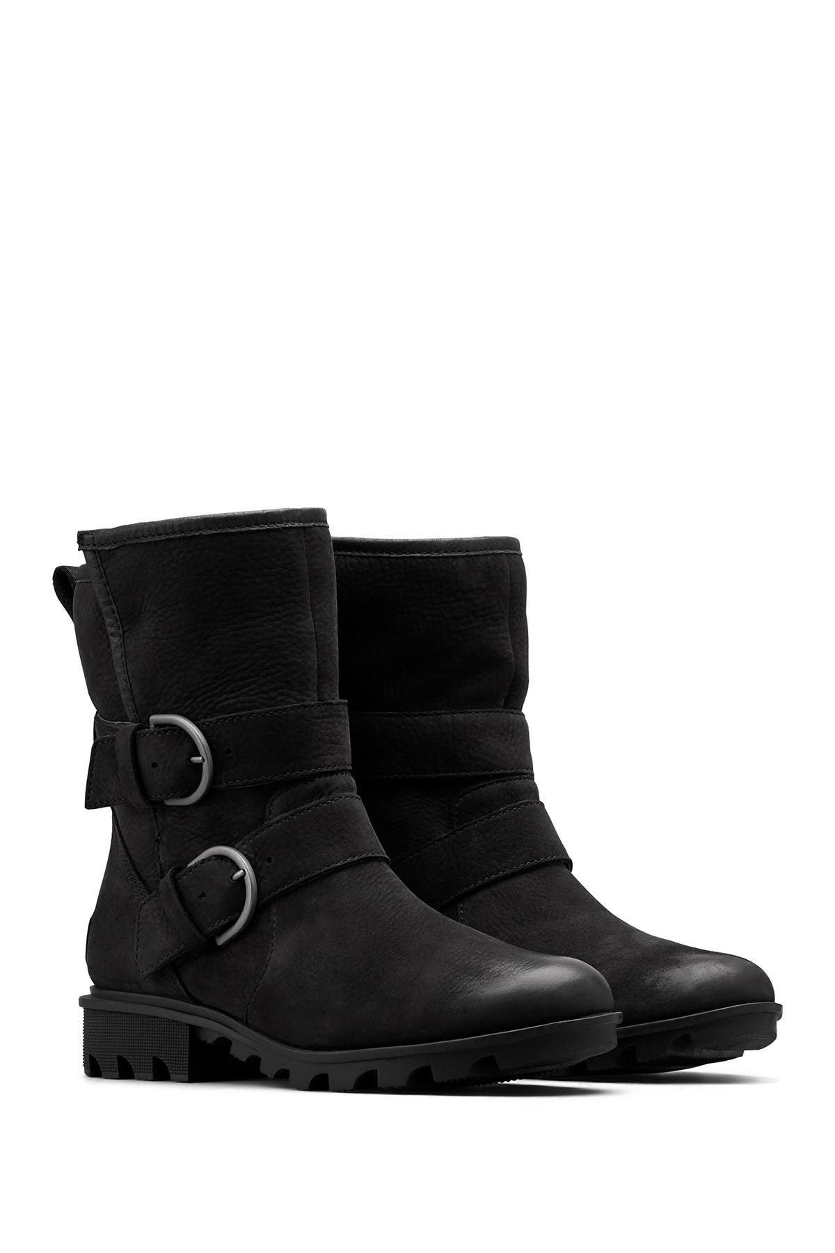 sorel phoenix lace shearling boot