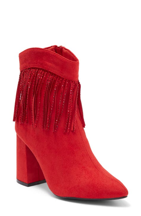 Nordstrom red booties sale