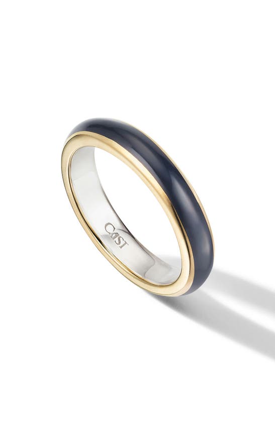 Shop Cast The Halo Stacking Ring In Navy