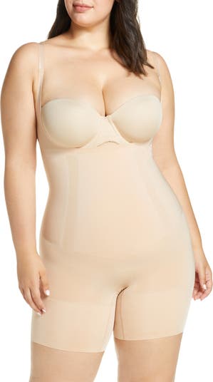 Spanx Slimplicity Open-Bust Mid-Thigh Bodysuit