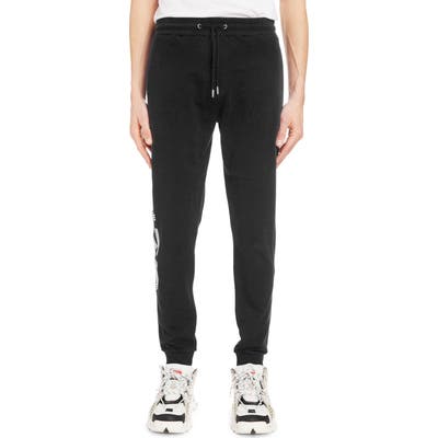 Kenzo Logo Graphic Cotton Sweatpants, Black