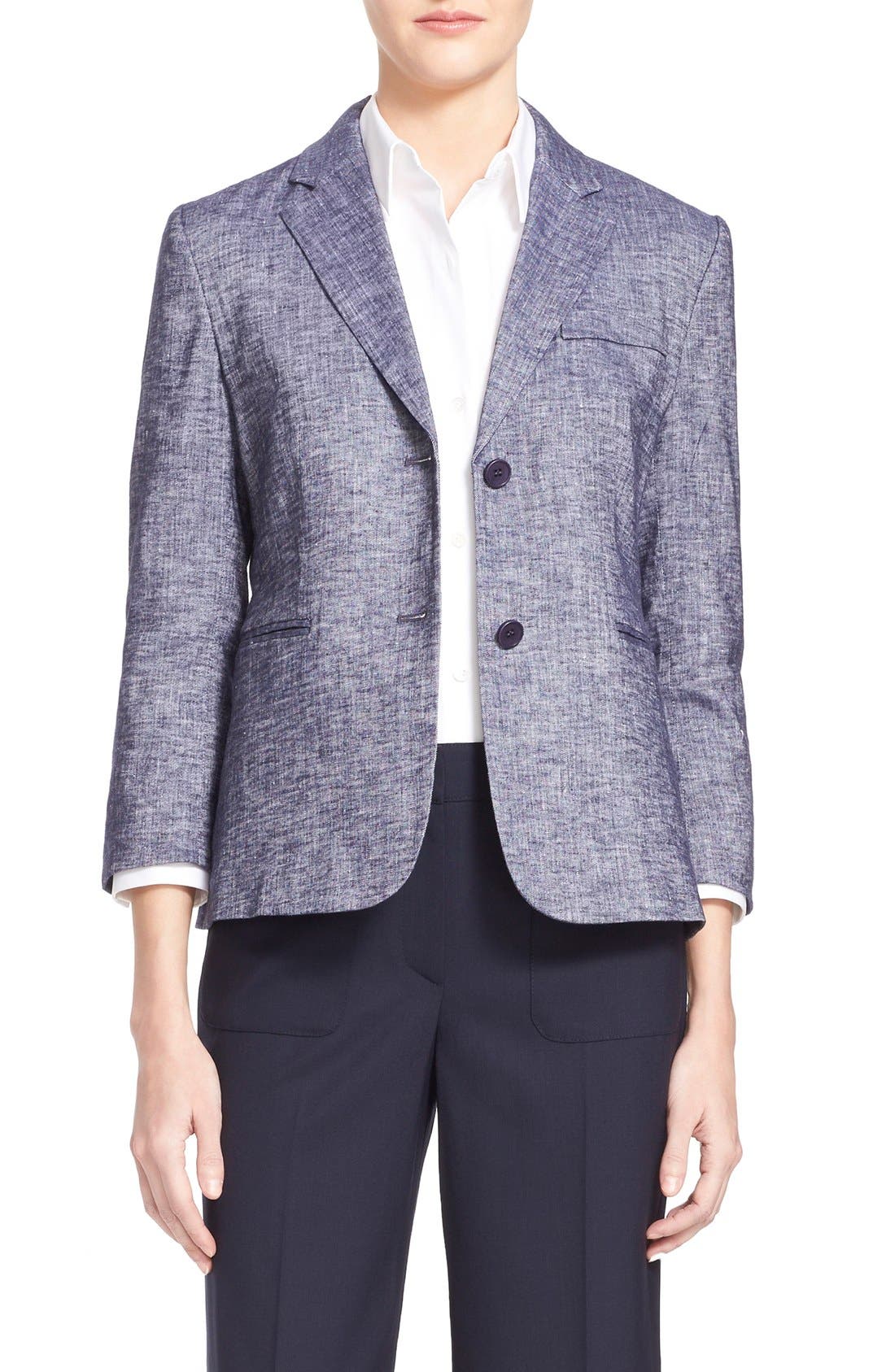 Theory 'Linworth B' Linen Blend Blazer | Nordstrom